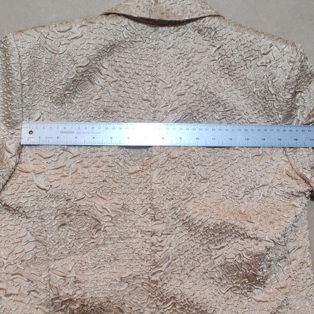 Joseph Ribkoff Textured Gold Blazer - Picture 7 of 16